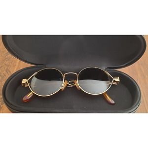 Moschino Sunglasses Gold W/ Amber Lens 90s Made in Italy Vintage Rare! 🇮🇹 😎